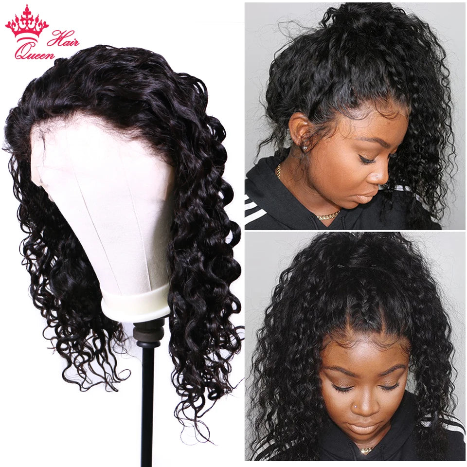 HD Lace Water Wave 13x6 5x5 6x6 Wig Raw Human Hair Wigs Pre Plucked Natural Hairline Melt Skin Lace Queen Hair Official Store