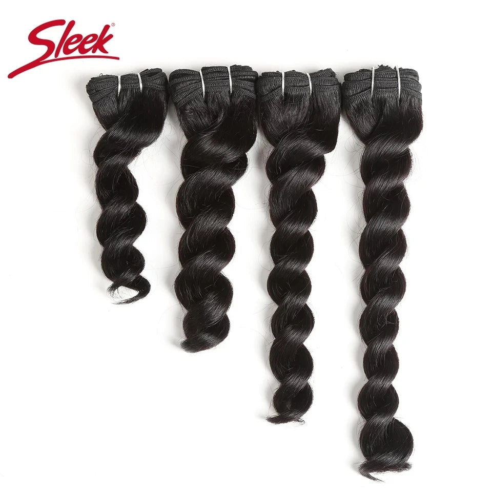 Sleek Brazilian Deep Wave Double Drawn Human Hair Natural Color 160 Grams Bundles Deal Hair Weave Extension 4Pcs Free Shipping