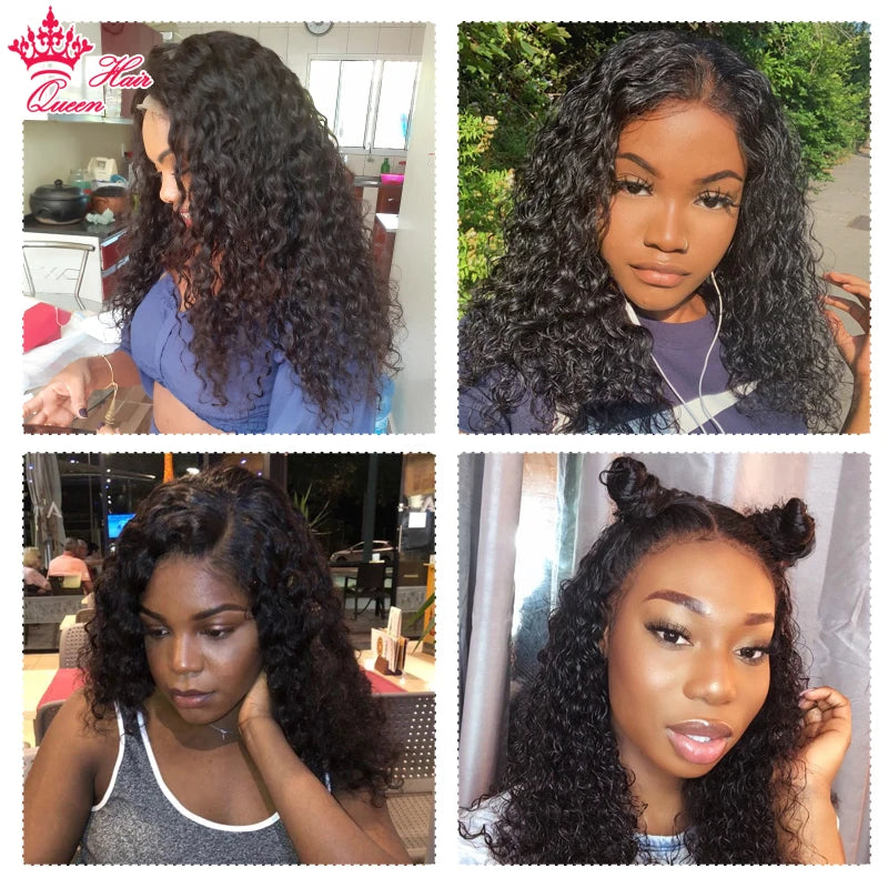 HD Lace Water Wave 13x6 5x5 6x6 Wig Raw Human Hair Wigs Pre Plucked Natural Hairline Melt Skin Lace Queen Hair Official Store