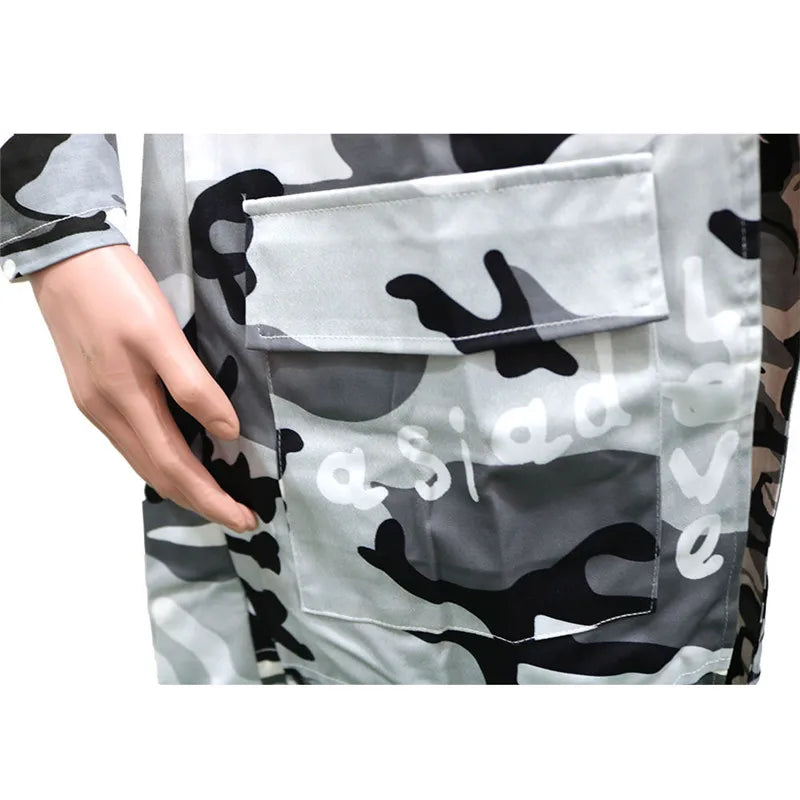 Camouflage Trench Jacket Women 2020 Plus Size Clothing Letter Print Coat Streetwear Long Style Crop Top Wholesale Dropshipping