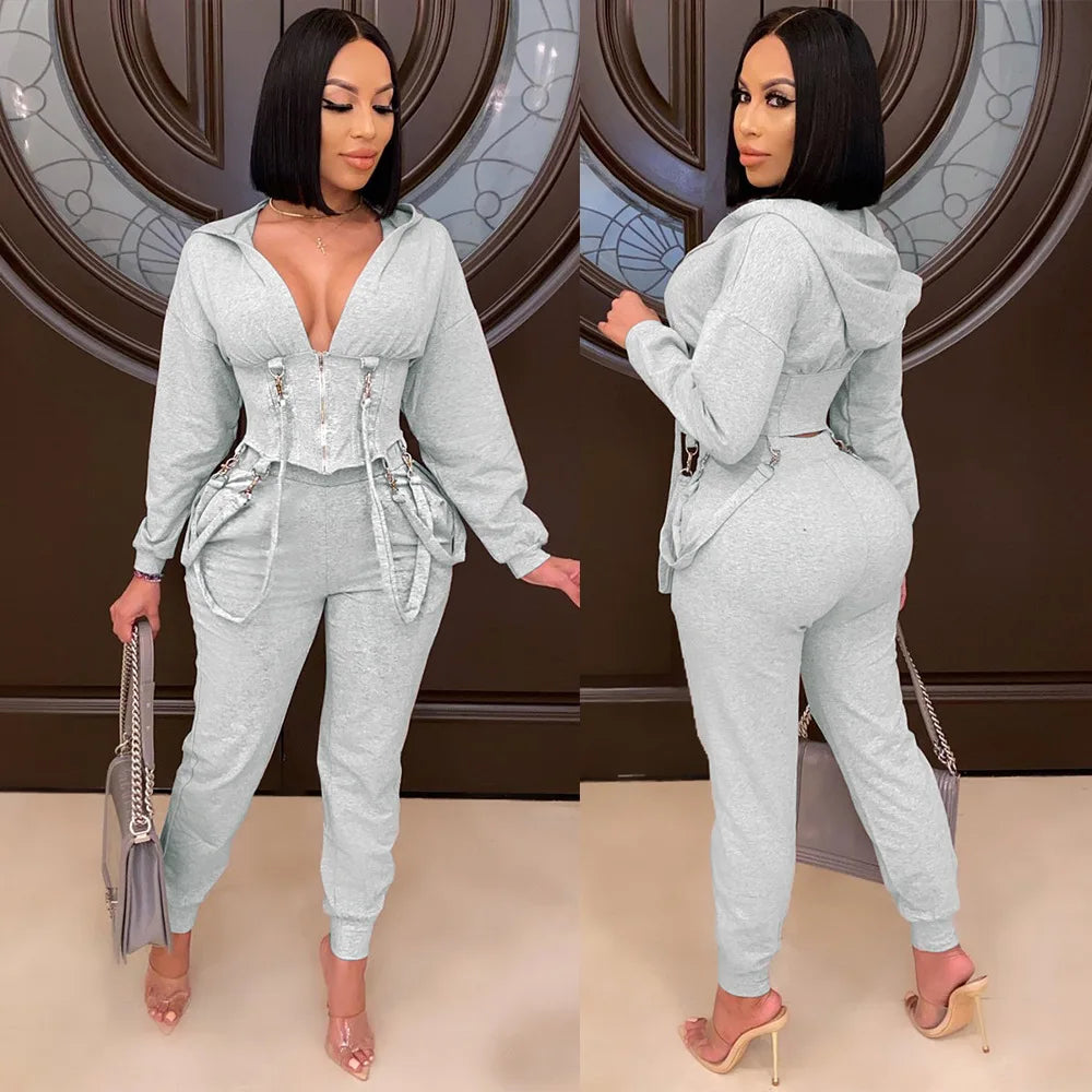 2 piece set women two piece outfits long sleeve sweatshirt pants tracksuit for women two pieces sets fall clothes 2020 outfits