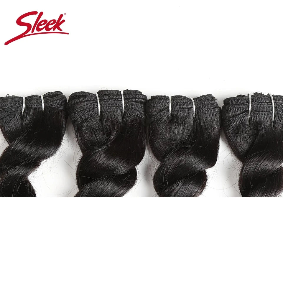 Sleek Brazilian Deep Wave Double Drawn Human Hair Natural Color 160 Grams Bundles Deal Hair Weave Extension 4Pcs Free Shipping