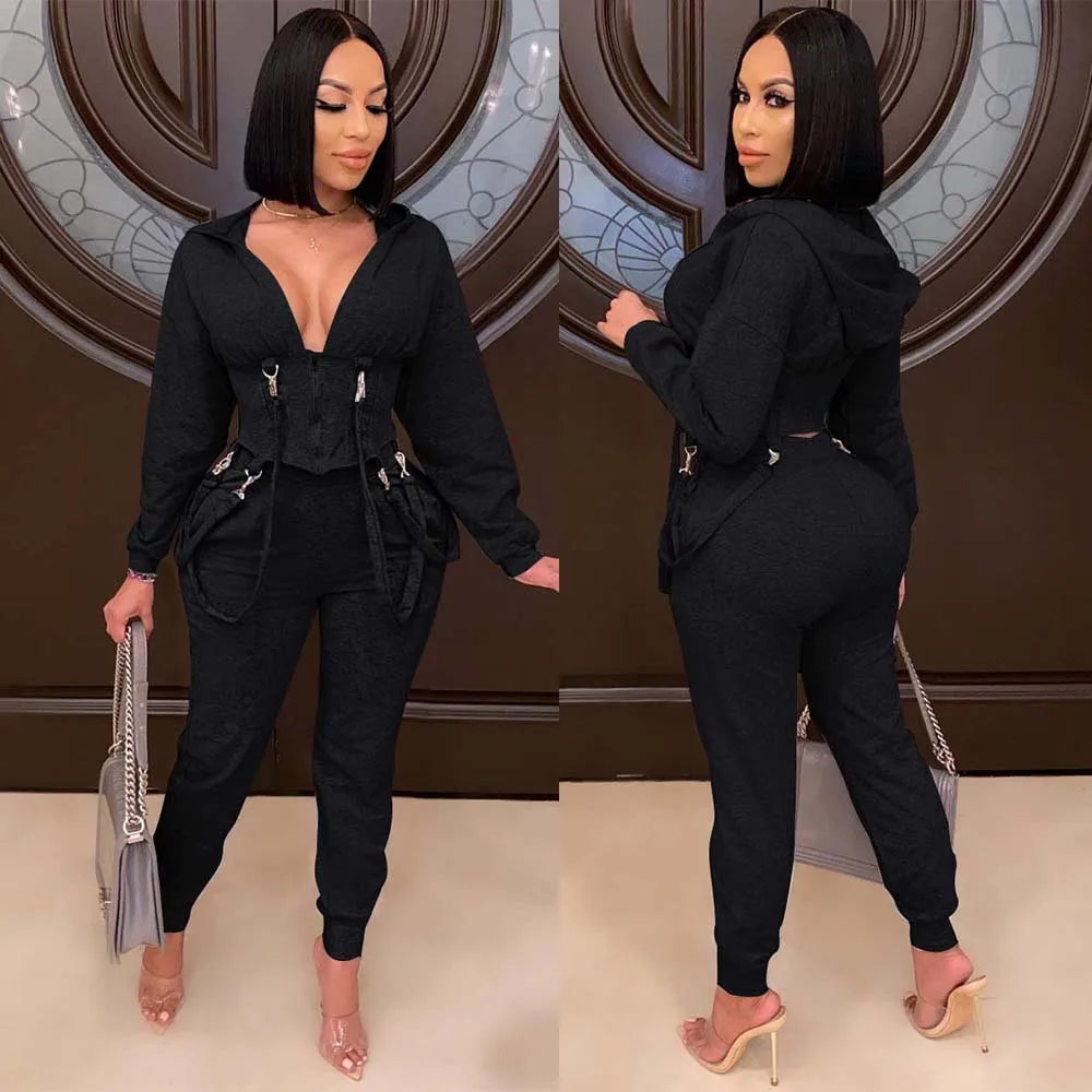 2 piece set women two piece outfits long sleeve sweatshirt pants tracksuit for women two pieces sets fall clothes 2020 outfits