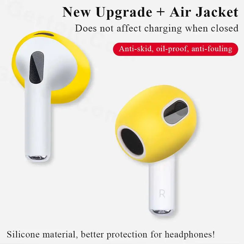 2PCS Earphone Cover For AirPods 3rd 3 2021 Case Silicone Protective Case Skin Cover Earpads For Apple AirPods 3 Generation Cases