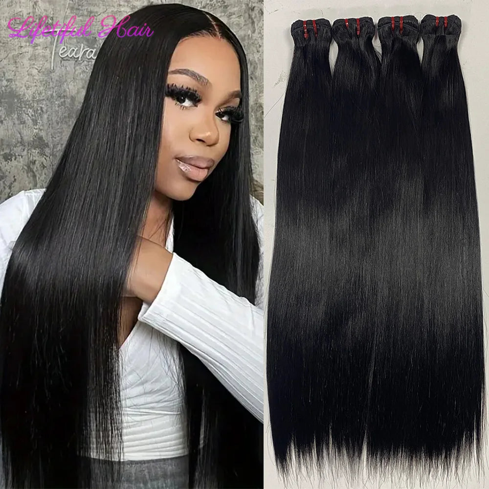 15A Double Drawn Hair Bundles Straight Vietnamese Raw Hair Bundles Human Hair Extensions 20 22 24 Inch Tissage Humain Hair