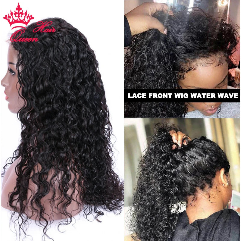 HD Lace Water Wave 13x6 5x5 6x6 Wig Raw Human Hair Wigs Pre Plucked Natural Hairline Melt Skin Lace Queen Hair Official Store