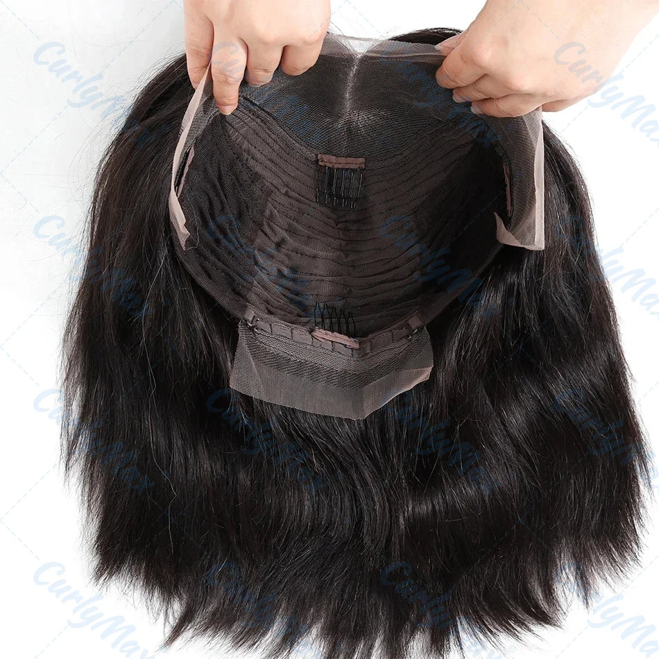 200% Brazilian Bone Straight Short Bob 13x4 Lace Frontal Human Hair 13x6 HD Transparent Lace Front 5x5 Closure Bob Wig For Women