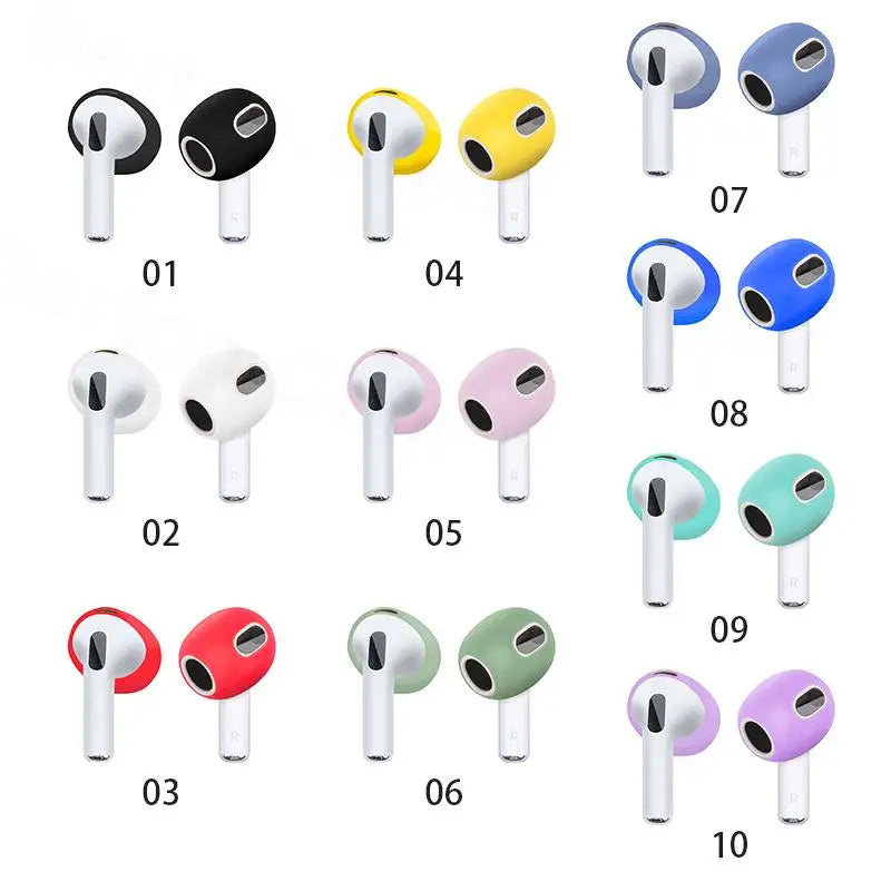 2PCS Earphone Cover For AirPods 3rd 3 2021 Case Silicone Protective Case Skin Cover Earpads For Apple AirPods 3 Generation Cases