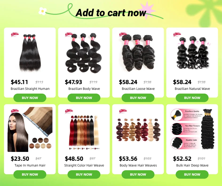 Ali Queen 10A Unprosseded Raw Virgin Hair Bundles 1Pcs Whosales Price 36 38 40 Inch Brazilian Straight Human Hair Weave