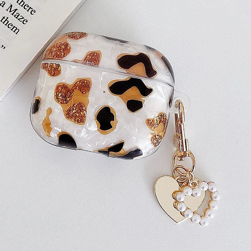 Leopard Girl Case for AirPods Pro 2 USB C Case for Airpods 4 pro 2 Airpods3 Case Soft Silicone Cover for airpods pro 3 2 1 Funda