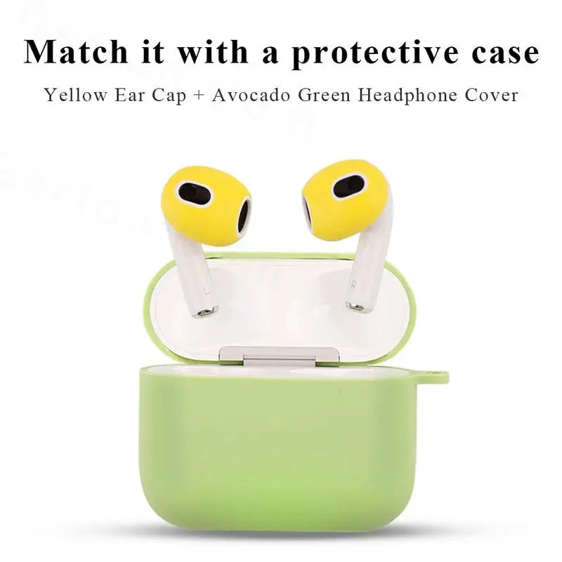 2PCS Earphone Cover For AirPods 3rd 3 2021 Case Silicone Protective Case Skin Cover Earpads For Apple AirPods 3 Generation Cases