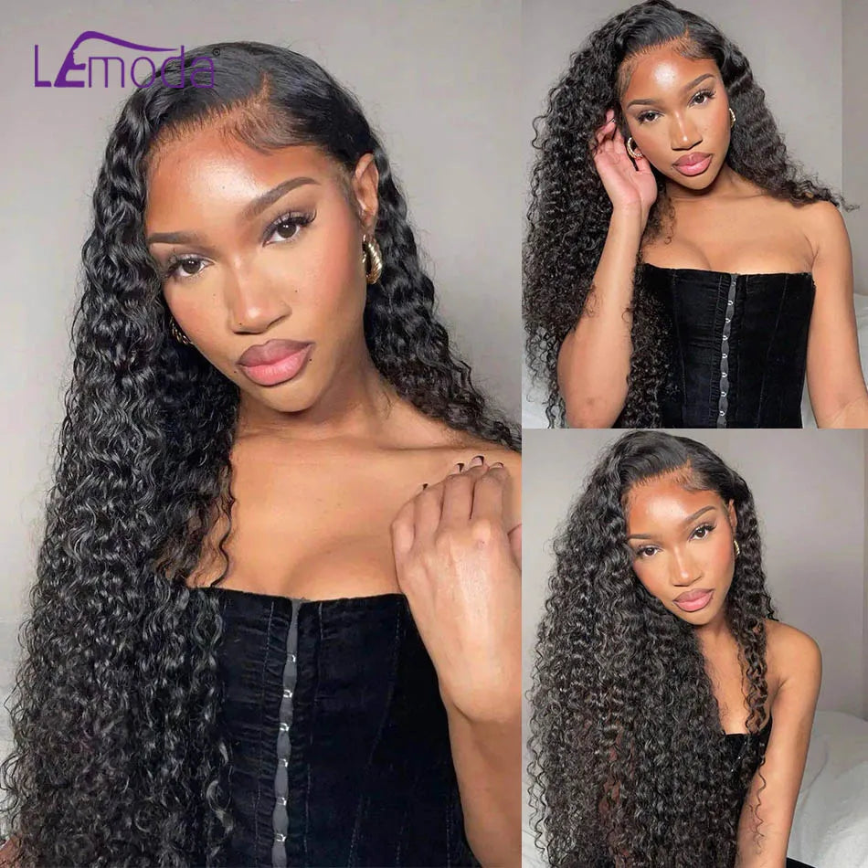 Lemoda 15A Burmese Curly Hair Bundles Virgin Hair Unprocessed Human Hair Extensions 1/3/4 Pcs Natural Black Burmese Pixie Curls