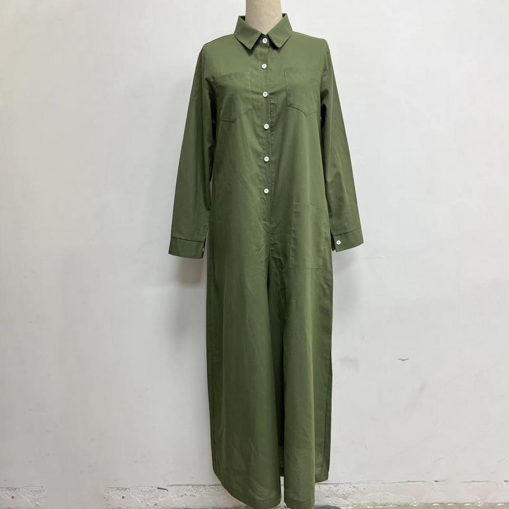 Cotton LinenWomen Jumpsuit Oversized Vintage Button Jumpsuit Summer Women Casual Beach Playsuit Wide Legs Pants Loose Romper