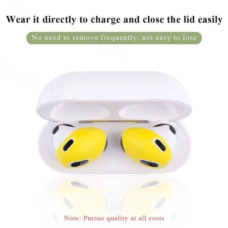 2PCS Earphone Cover For AirPods 3rd 3 2021 Case Silicone Protective Case Skin Cover Earpads For Apple AirPods 3 Generation Cases