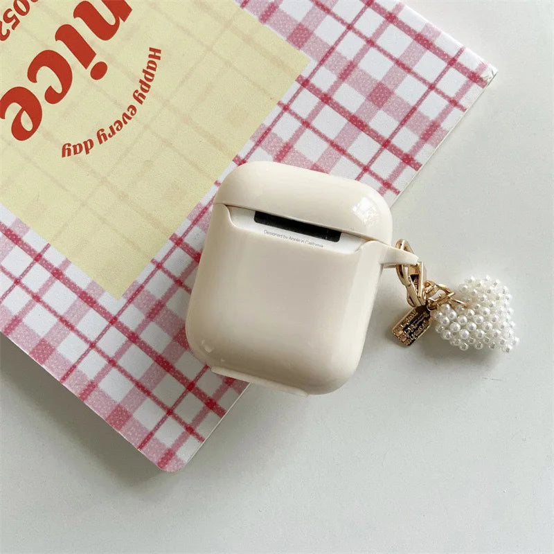 New Retro Beige Case For Airpods 4 (2024) Cute Earphone Case For AirPods Pro 2nd 3 1 2 Earphone Charging Box Keychain Lanyard