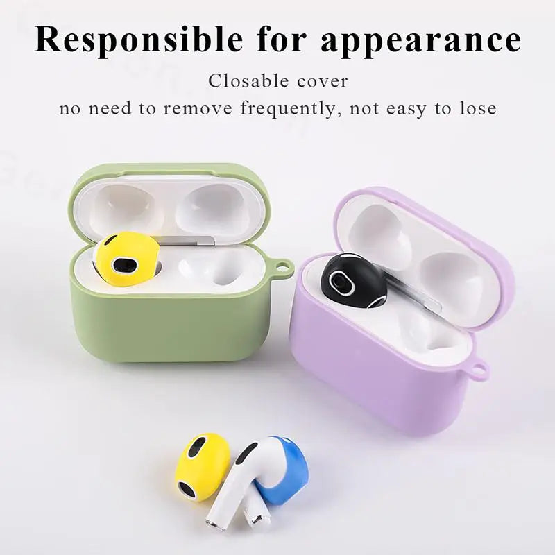 2PCS Earphone Cover For AirPods 3rd 3 2021 Case Silicone Protective Case Skin Cover Earpads For Apple AirPods 3 Generation Cases