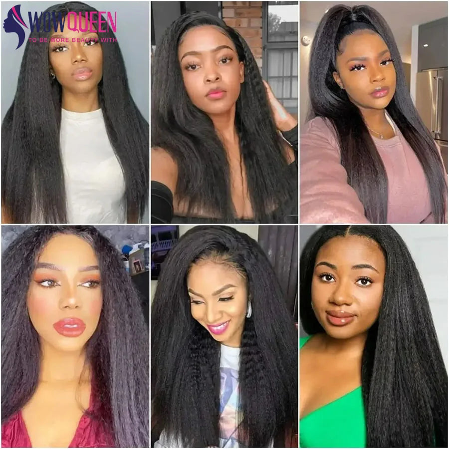 Kinky Straight Human Hair Bundles 30 32 Inch Remy Hair Extensions For Women Thick Yaki Straight Human Raw Hair Weave Bundles