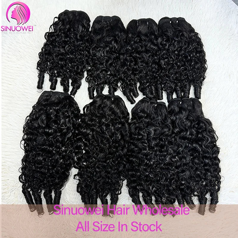 12A Vietnames Curly Hair Extensions Double Drawn Bundles 100% Natural Curly Human Remy Hair Bundles For Women