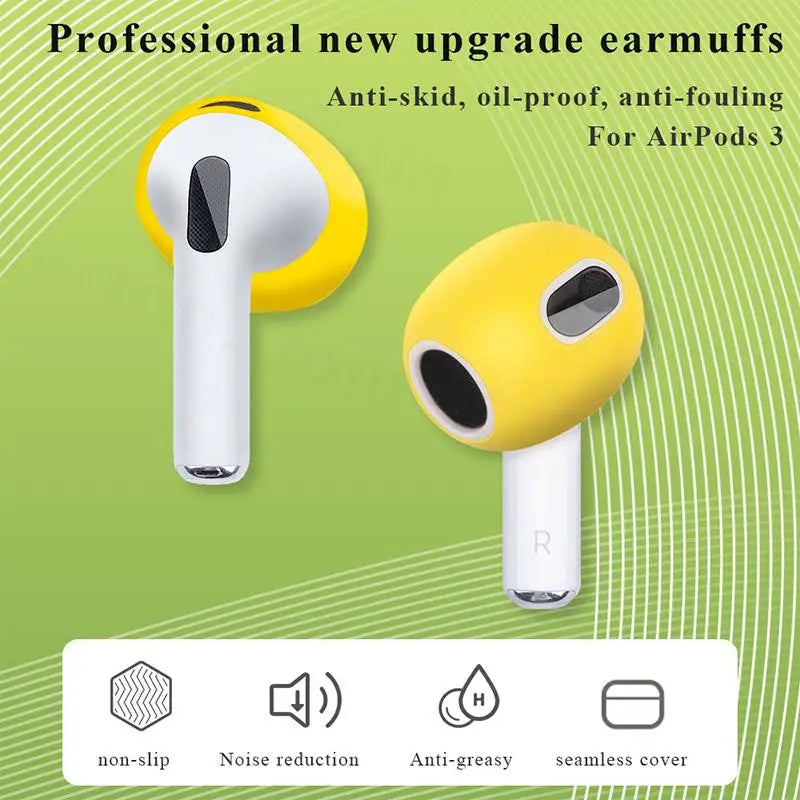 2PCS Earphone Cover For AirPods 3rd 3 2021 Case Silicone Protective Case Skin Cover Earpads For Apple AirPods 3 Generation Cases