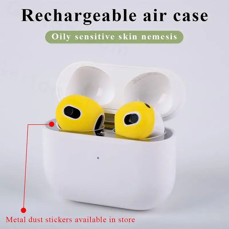 2PCS Earphone Cover For AirPods 3rd 3 2021 Case Silicone Protective Case Skin Cover Earpads For Apple AirPods 3 Generation Cases