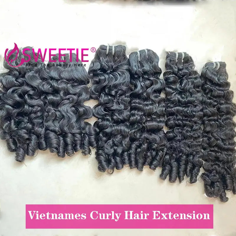 12A Burmese Pix Curls Human Hair Bundles Deals Vietnamese Raw Human Virgin Hair Weave Bundle Ocean Spiral Curly Hair Bundles