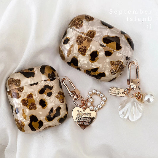 Leopard Girl Case for AirPods Pro 2 USB C Case for Airpods 4 pro 2 Airpods3 Case Soft Silicone Cover for airpods pro 3 2 1 Funda